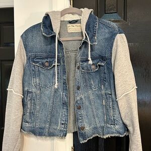 Free People Jean Hoodie/Jacket